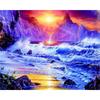 5D Diamond Painting Space 5D DIY Diamond Embroidery Cross Stitch Landscape River Mosaic Craft Kit Home Decor