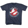 Детская футболка The Real Ghostbusters Real GB Винтажная Темно-синяя