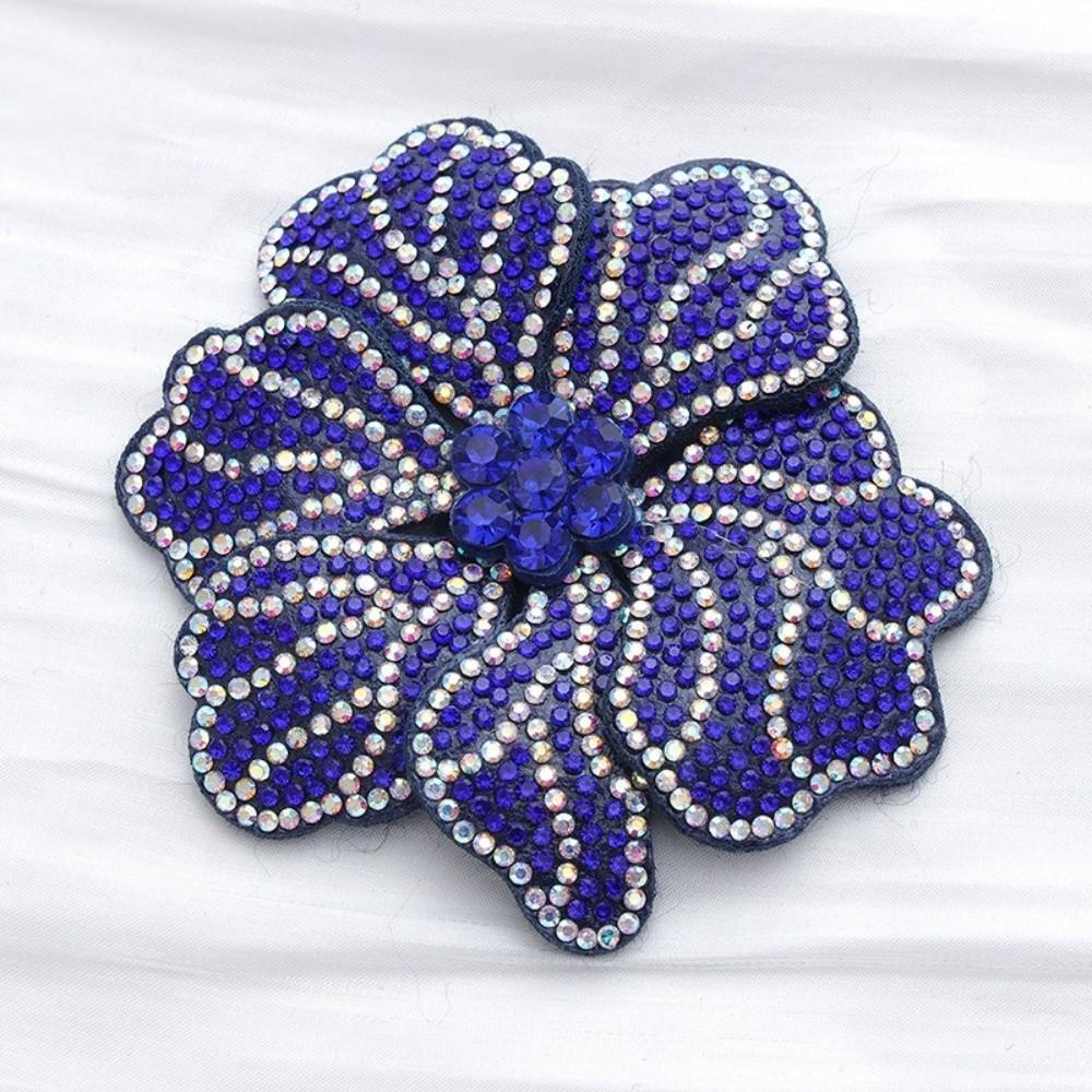 3D Rhinestone Flower Patches Sparkling Sew-On Applique New Jewelry Accessories Sewing Supplies