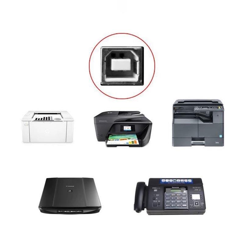 Кабель для печати USB 2,0, 5 м, тип A-B, удлинительный провод принтера для принтера, удлинитель линии принтера