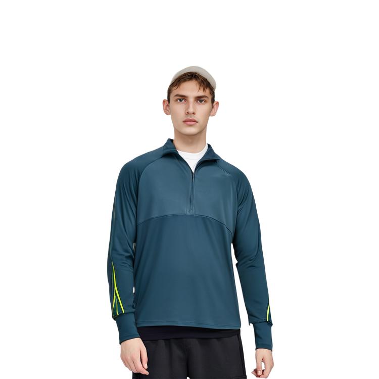 Under Armour Мужская толстовка UA Qualifier Run 2.0 с молнией на половину синяя 1365662-414