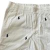 Polo Ralph Lauren SS24 Шорты с вышивкой пони со средней посадкой и прямым кроем Детские шорты Белый 323791759-001