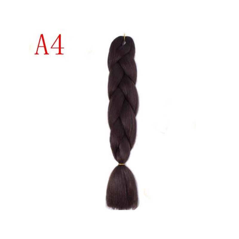 24-дюймовые наращивания для плетения Jumbo Crochet Braids Синтетическая прическа Чистый блонд Розовый Зеленый KTB