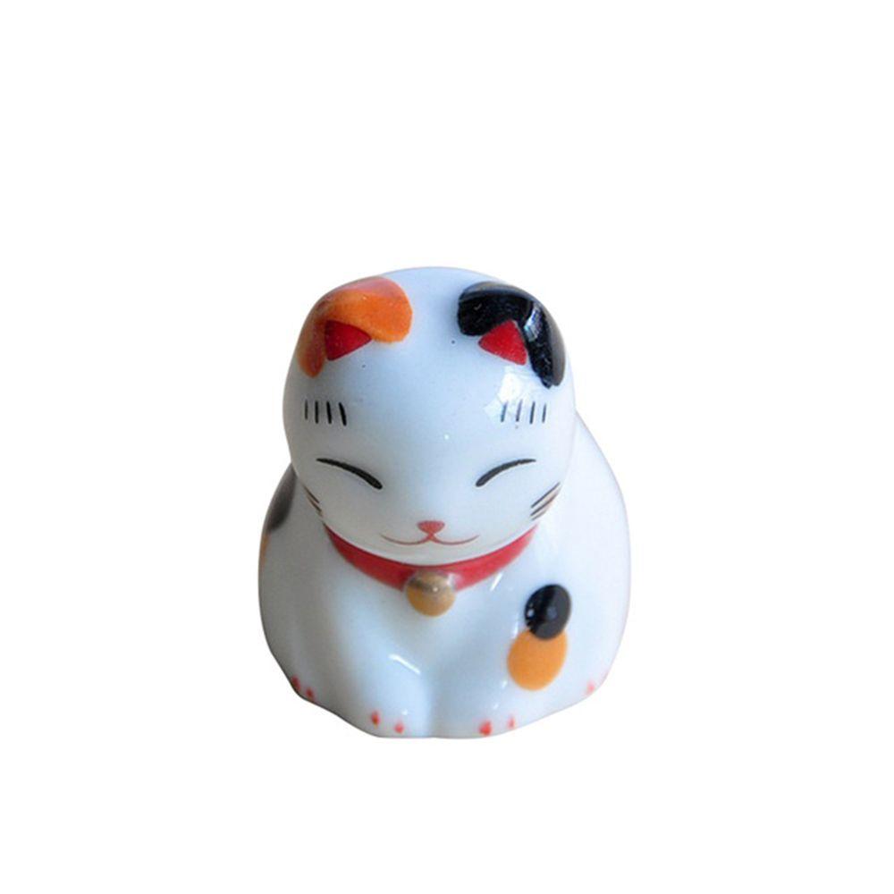 Creative Spoon Fork Rest Home Hotel Ceramic Japanese Chopsticks Holder Cutlery Stand Lucky Cat