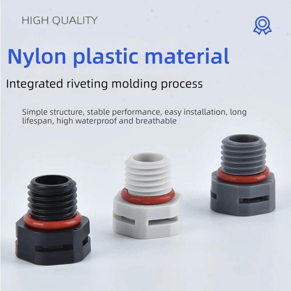 New Waterproof Vent Plug M5 M6 M8 M12 M16 Nylon Breather Valve Pressure Valve New
