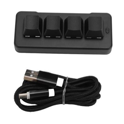 Беспроводная Bluetooth-проводная USB-клавиатура с 4 клавишами, механическая игровая клавиатура с программируемыми макросами