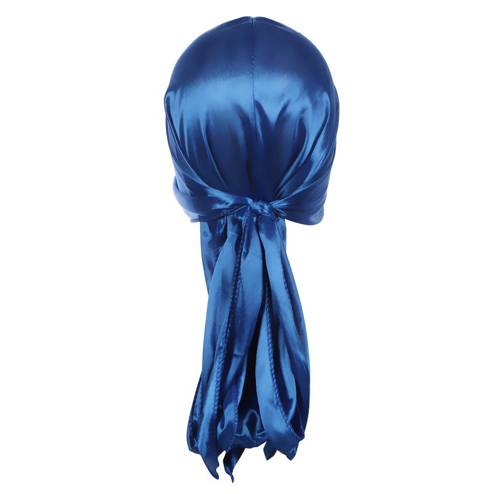 Adjustable Fashion Pre-Tied Cancer Head Scarf Chemo Cap Turban Hijab Bandana Silk Durag Pirate Hat