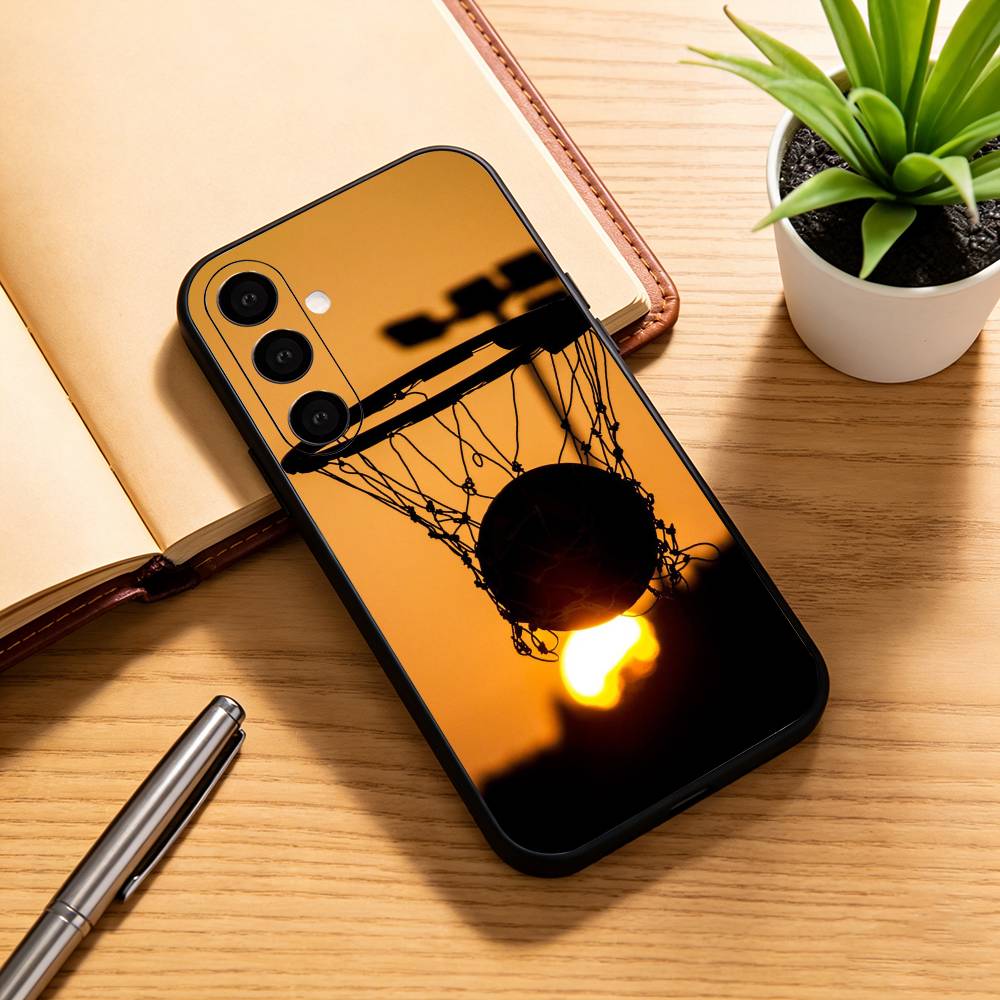 B-basketball D-dunk Phone Case For Samsung Galaxy A73,A72,A71,A70,A53,A52,A51,Others Soft Black Cover