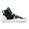 Sacai x Blazer Mid Черно-серые Унисекс Кроссовки черно-антрацитовые BV0072-002