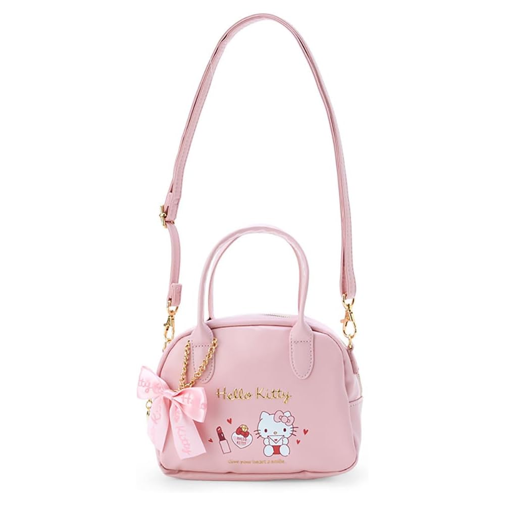 Мини-сумка-бостон Sanrio Hello Kitty с плечевым ремнем 19x7x14,5 см Искусственная кожа