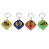 1Pc Mini Keychain Key Ring Easy Retractable Tape Measure Pull Ruler 1M