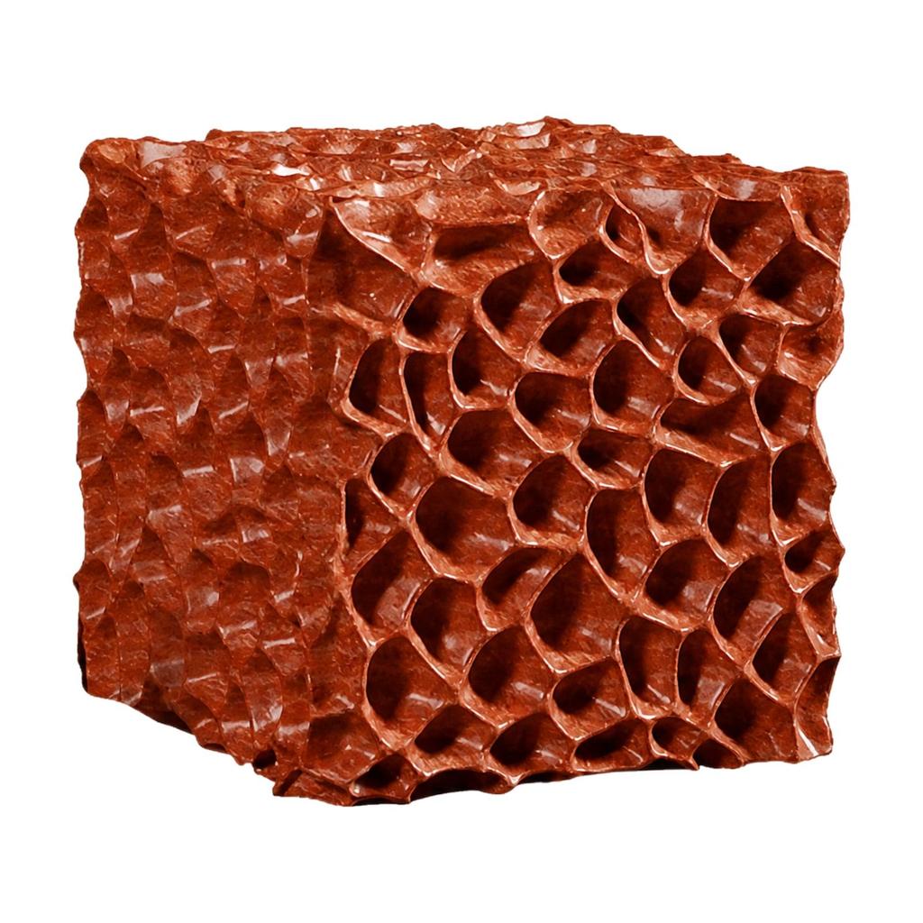 Square Honeycomb Sculpture Vintage Resin Decorative Tabletop Decor for