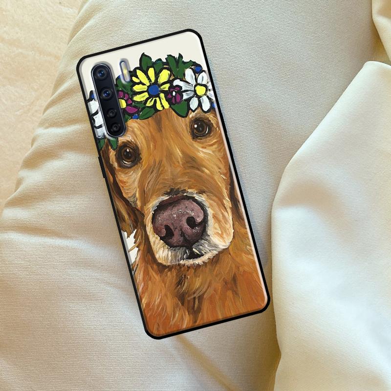 Golden Retriever Dog Case For Oppo A6 A5 Pro A15 A57 A17 A54 A74 A94 A76 A16 A96 A40 A60 A80 A18 A38 A58 A78 A98