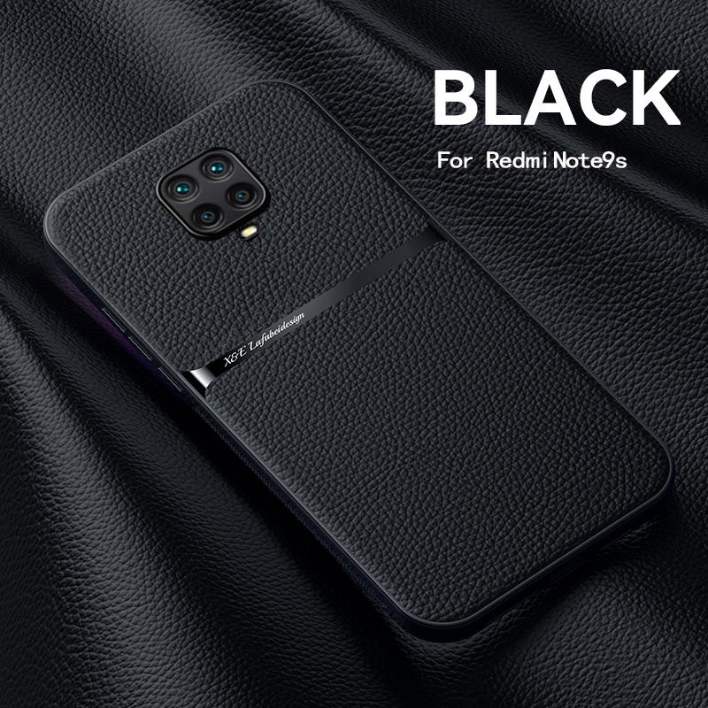 Для Xiaomi Redmi Note 9 Pro Чехол Кожаный Магнитный Чехол для Телефона Для Redmi Note 9S 9Pro Max Note9S Встроенная Металлическая Пластина Задняя Крышка