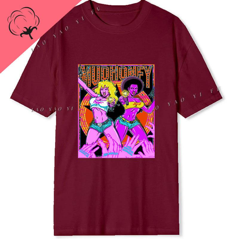 Rare Mudhoney Band TShirt Vintage 1990s Style Grunge Rock Tee Skull Skeleton Cool Fashion Weird Short Sleeve Tee Unisex Shirts