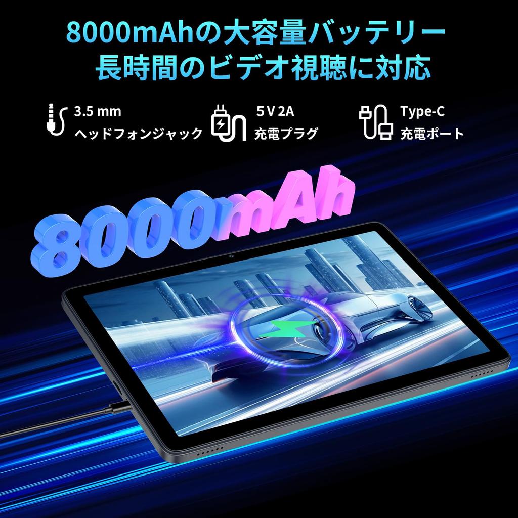 Android first VASOUN Touch 10 SE 24 ГБ 128 ГБ 1 ТБ TF тонкий и легкий IPS большой 1280x800 японская инструкция в комплекте [10-дюймовая модель Wi-Fi,