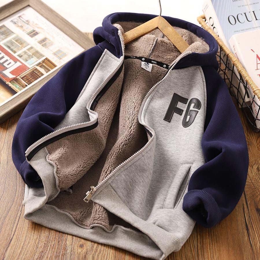 Модная толстовка с капюшоном для мальчиков и девочек, повседневная куртка-кардиган