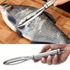 3-Piece Stainless Steel Fish Scale Remover Set, Multifunctional Fish Scale Cleaning Brush and Scraping Tool for Quick Scaling