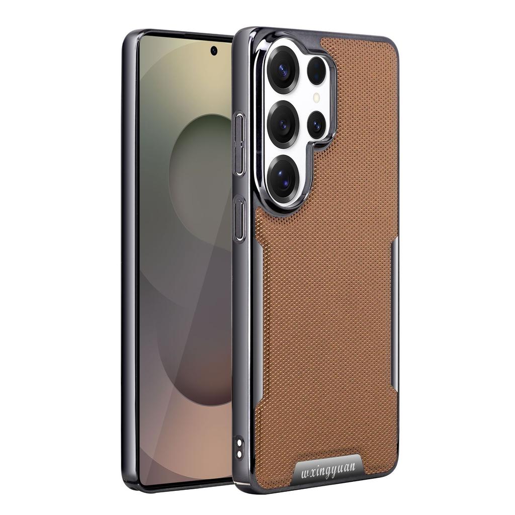 Чехол для мобильного телефона Samsung S11Ultra с гальваническим покрытием под кожу, S11Ultra, бизнес, противоударный, модель S11Ultra