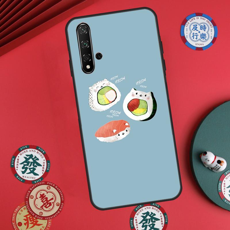 Чехол для Huawei Nova 11 Pro 9 10 SE Y70 Y60 Y90 Y61 Y91 Y73 Y72 12s 12i 11i 8i P30 P40 Lite с рисунком Суши