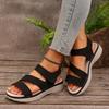 Women's Casual Sandals Summer Wedge Heels Designer Comfortable Thick-soled Sandals Vintage Women's Beach Slippers