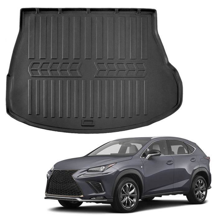 Bac de coffre sur mesure - SCOUTT - Lexus NX 2 (2021+) - Noir mat - Antidérapant - Bords hauts