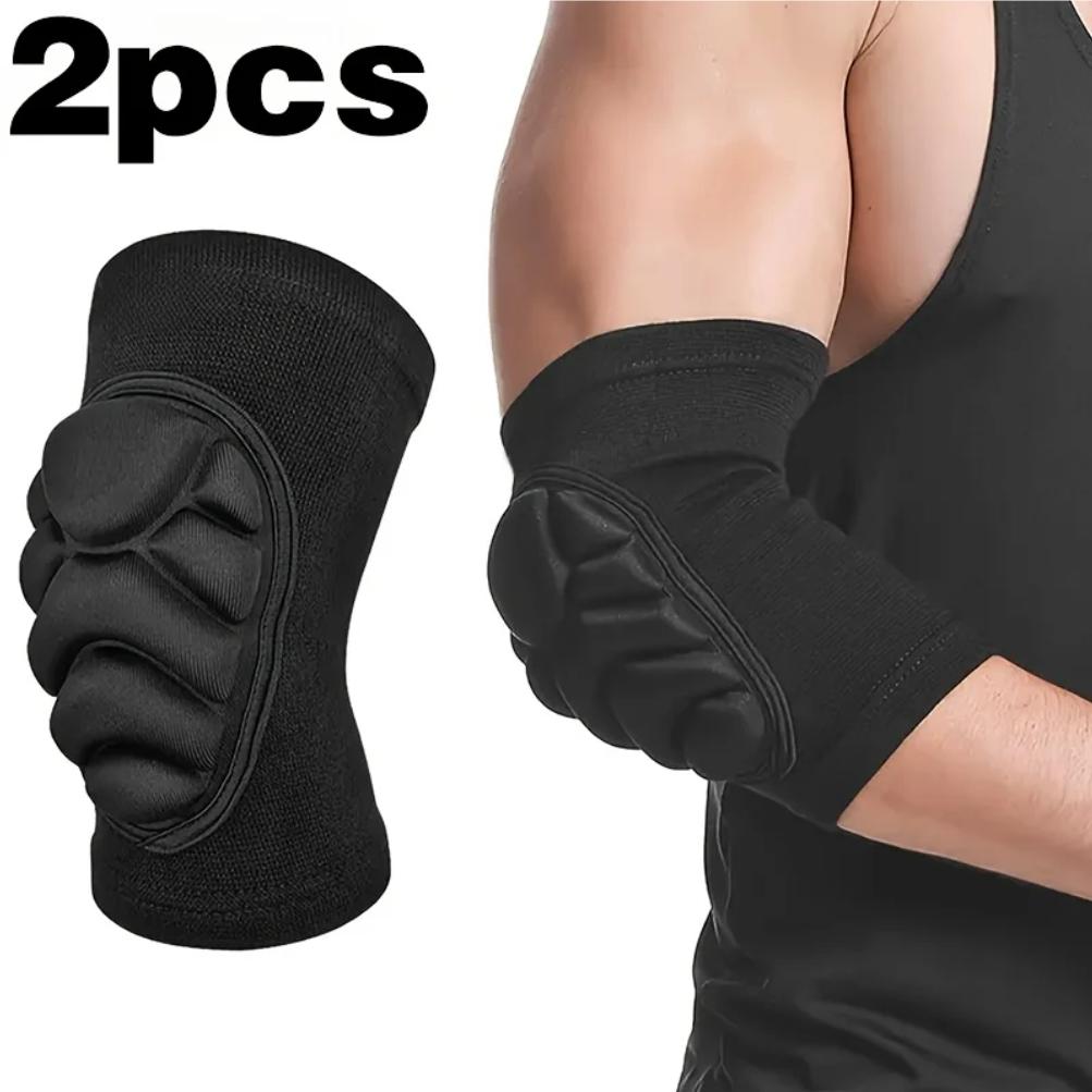 2PCS Anti-Collision Elbow Pads for Sports - EVA Foam Protection, Non-Slip Design for Dance, Cycling & Outdoor (Black)