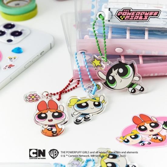 Акриловый брелок Ten by Ten Powerpuff Girls (Цветок/Пузырь/Лютик), популярная фраза в Корее