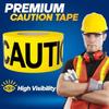 Premium Yellow Hazard Tape Bold Black Text Warning Tape Caution Tape  Party Decoration