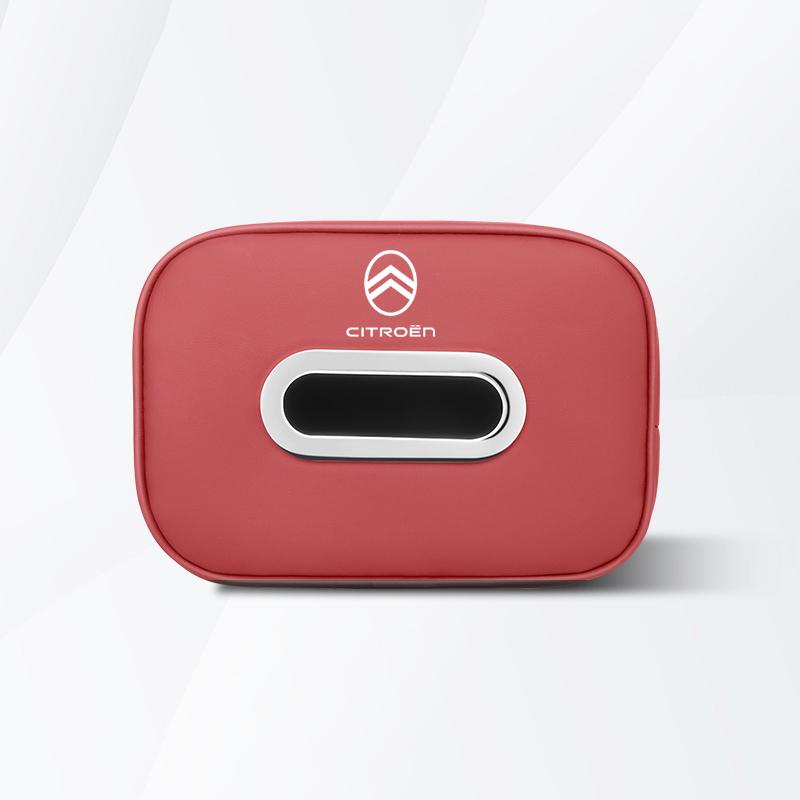 ALB1 Car Tissue Organizer Bag Paper Towel Storage Box Accessories For Citroen e-C3 e-C4 X C5X C3 C4 Cactus Picasso C-Crosser C6 C1