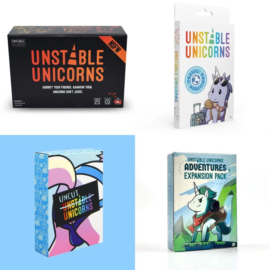 Приключенческая карточная игра Unstable Unicorns с красочной упаковкой для детей и подростков