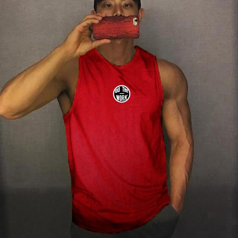Muscleguys Мужская новая футболка без рукавов для бодибилдинга, мужская летняя сетчатая быстросохнущая жилетка с принтом, брендовая майка для фитнеса Tide