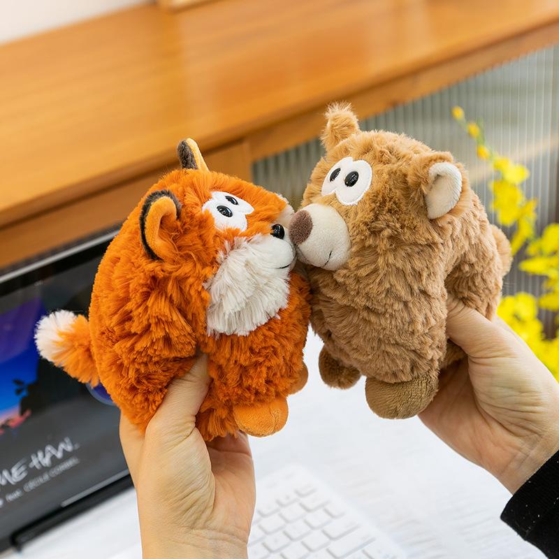 15Cm New Plush Toy Doll Forest Animal Series Brown Bear Figurine Table Companion Decorative Item Plush Stuffed Doll Children Toy