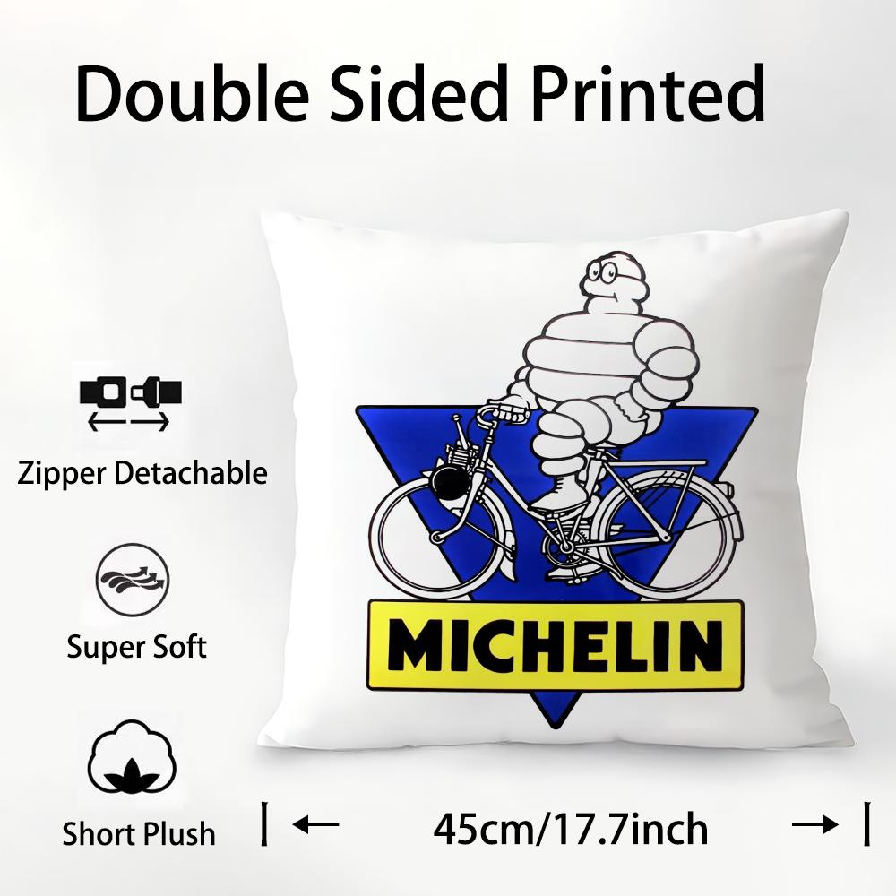 M-MichelinS T-Шины Наволочка Плюшевая Ткань Мягкий Двусторонняя Печать Чехол для Подушки Дивана Наволочки