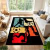 Soccer Field Strategy Sketch Decorative Area Rug Compact Foldable Construction Non-slip Bottom All-season Home Use Elegant Luxury Rug