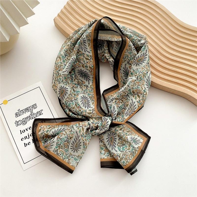 Spring and Summer Fashion Womens Scarf Luxury Designer Beach Scarf Cover-ups Flower Printing Hijab Decorate Scarf