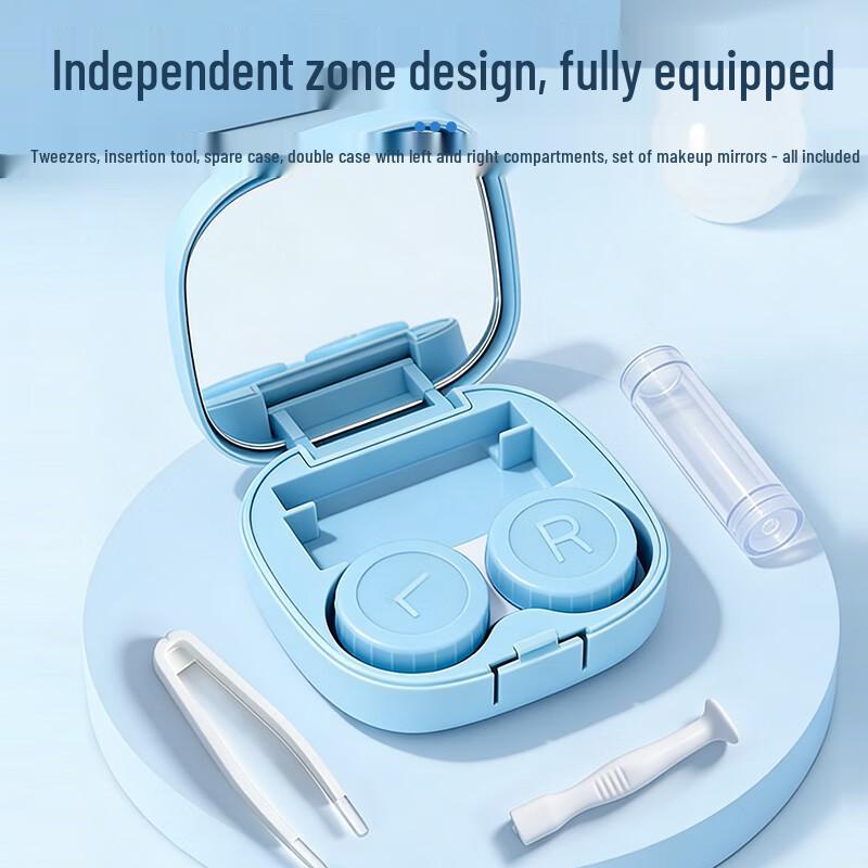Unocan Portable Contact Lens Case with Mirror