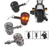 Punk Skull Shape Turn Signal Lights Indicators for Motorcycle Modification VIQ1