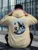 BITCOIN to THE MOON Men's Hoodie New Cool Street Style Printed Sweatshirt on the Back Free Style Tops for Autumn and Winter Clothi