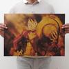 One Piece Retro Kraft Paper Anime Poster - Dorm Wall Decor