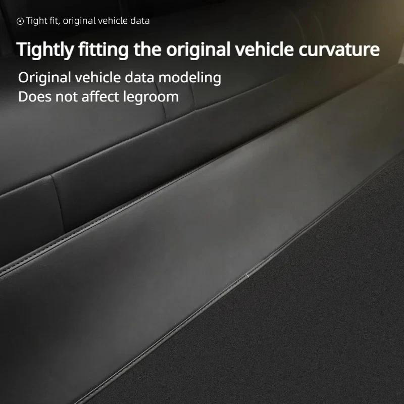 Защитная накладка на нижнюю часть заднего сиденья для Tesla Model Y 2017-2025 Model 3 2025-2025 Кожаная накладка на сиденье с полным охватом Автоаксессуары