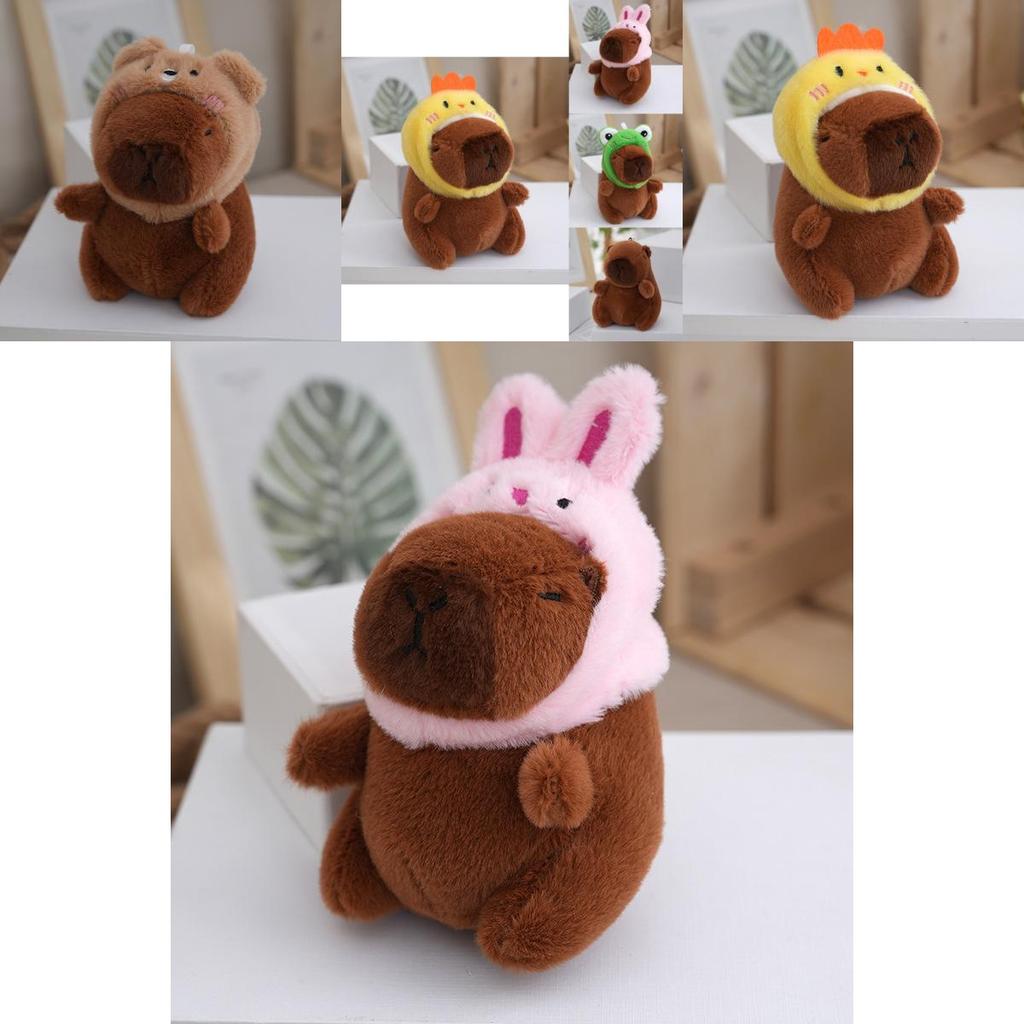 Пушистый брелок-игрушка Капибара Множество милых дизайнов Для детей и взрослых