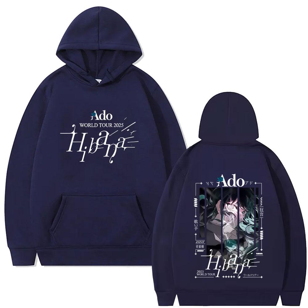 Limited Ado World Tour 2025 Hibana Hoodie Unisex Fashion Japanese Style Streetwear Unisex Casual Vintage Oversized Hoodies