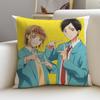 Sweet BBlue BoxS Cushion Cover Breathable and skinfriendly linen pillowcase square removable and washable cushion