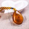 Amber Floation Brine Beeswax Beads Necklace  Honey Wax Brazilian Amber Necklace Endant Handicraft National Style Pendant Ornaments
