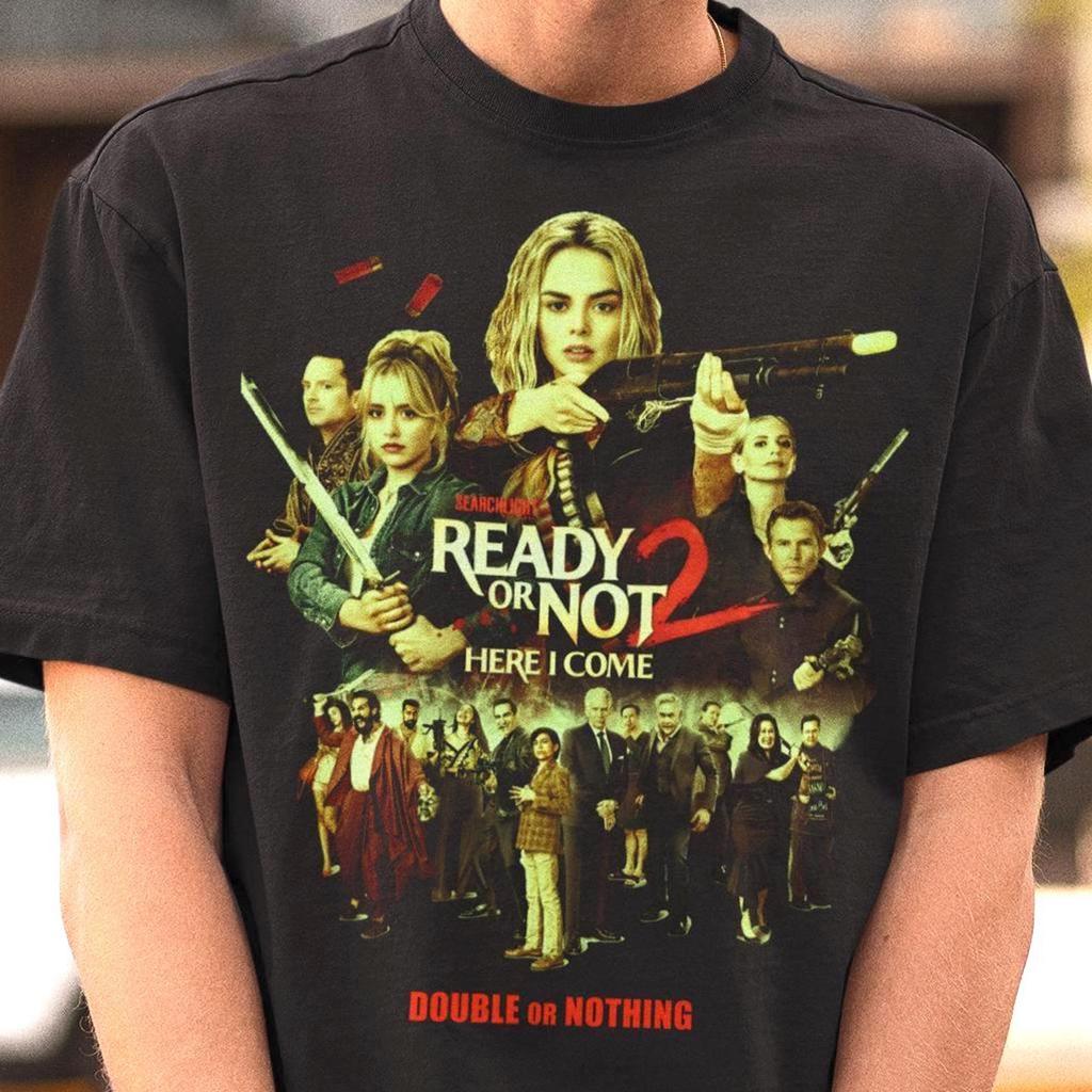 Unisex Ready or Not 2 Movie Shirt - Horror Movie Tshirt,Samara Weaving