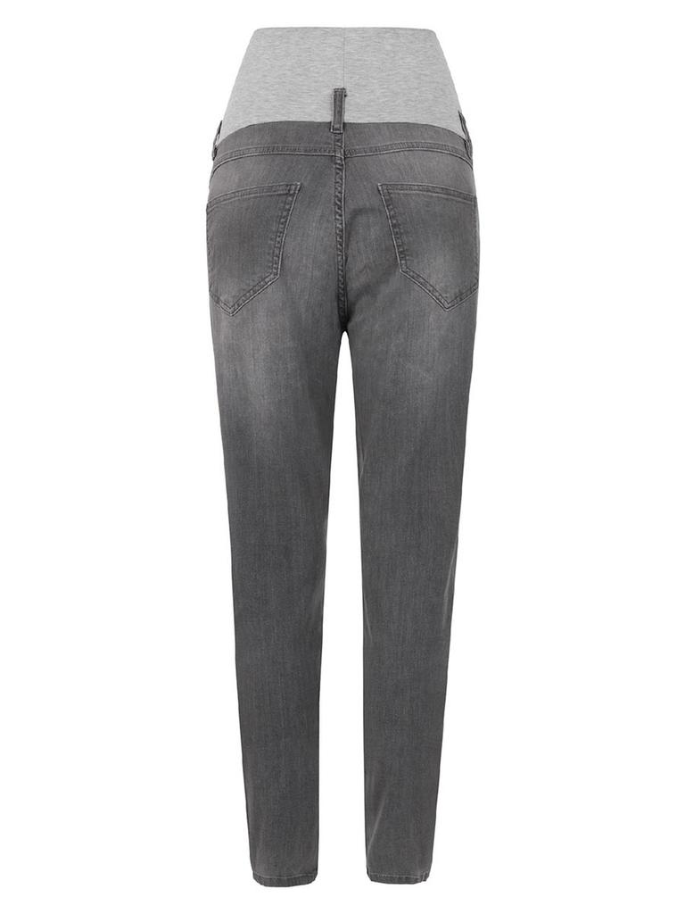 Damskie Spodnie Jeansowe Ciążowe Skinny Szare Bellybutton Maternity