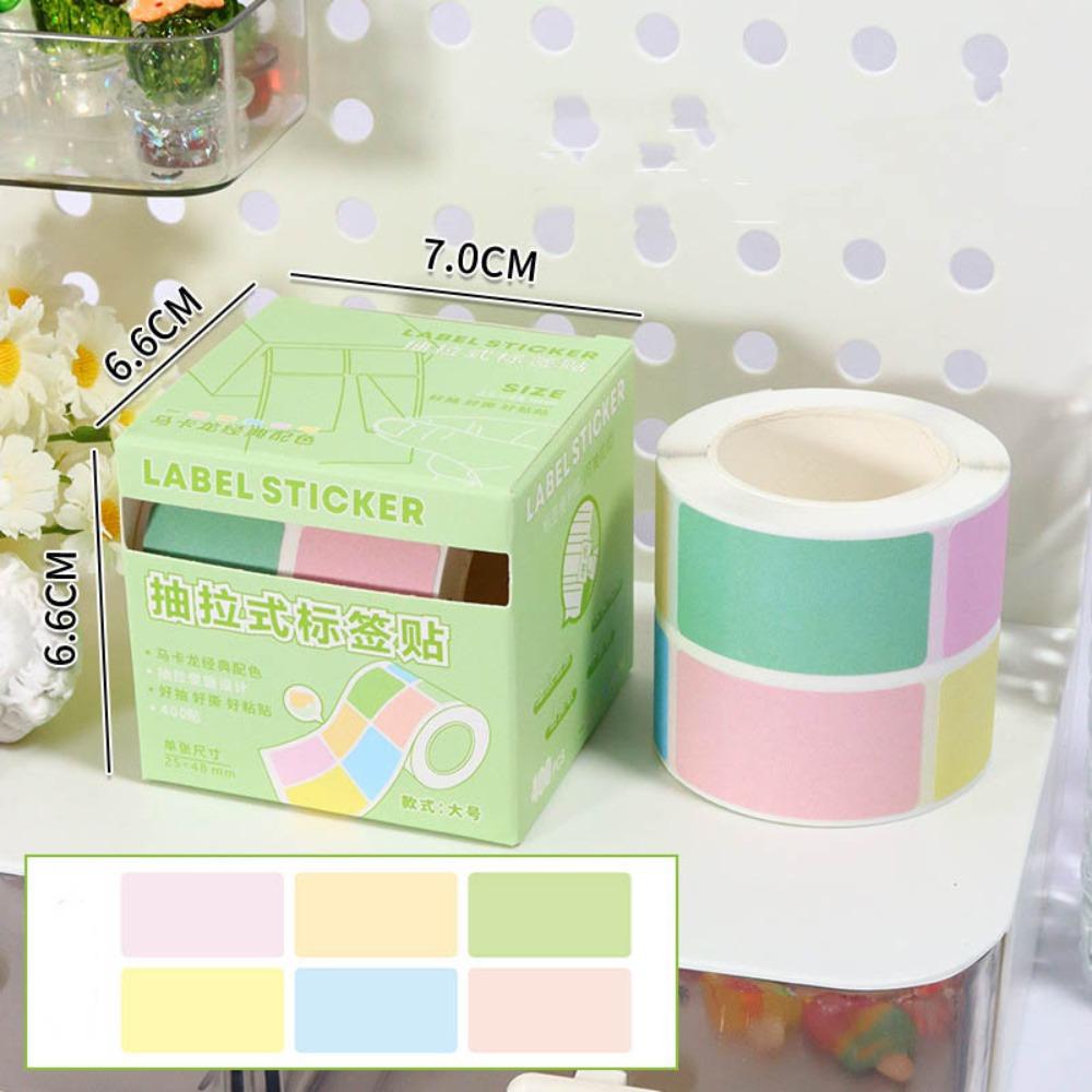 Эстетичная канцелярия Выдвижные наклейки-этикетки Задняя сторона Полностью клейкая Липкие заметки Школа Офис