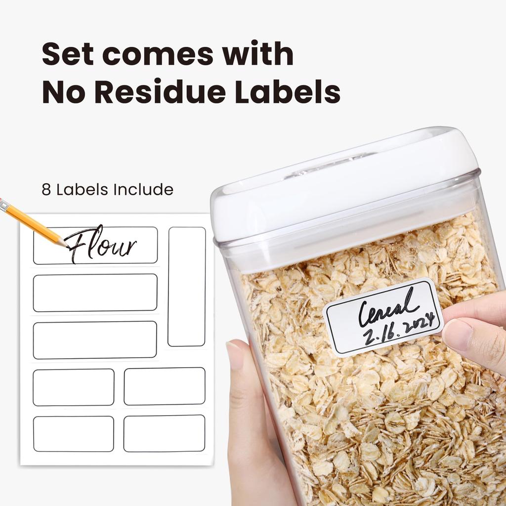 Felli Flip Герметичный контейнер для хранения Набор Большой дюймы S гал Посудомоечная машина Еда БФА Закуски Для хранения на кухне и в холодильнике Набор, 3, Тип,