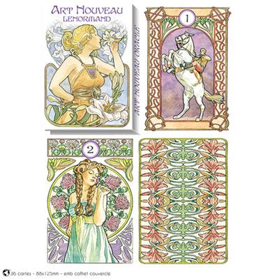 [A1008] - Карточная игра в стиле Ленорман в стиле модерн. (оракулы) - 13. 5x10x3см